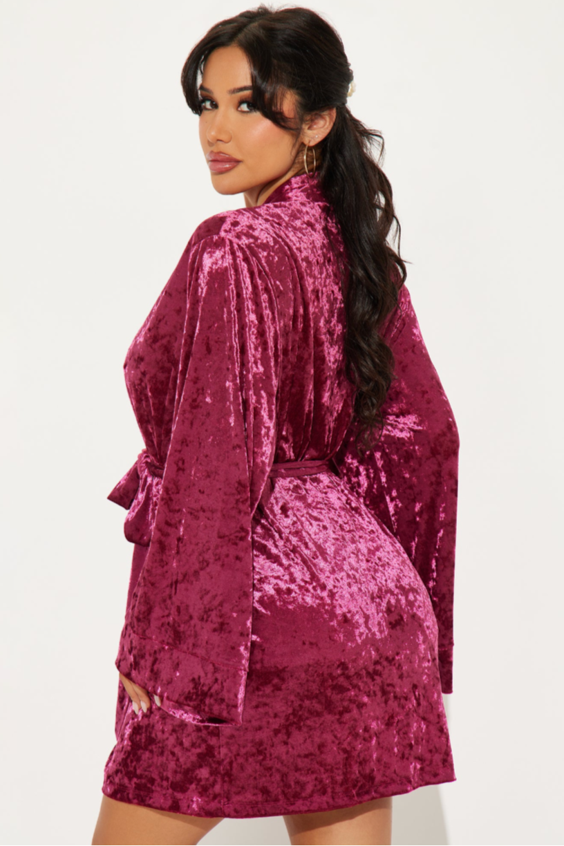 Lana Velours Luxe Ensemble - Wine