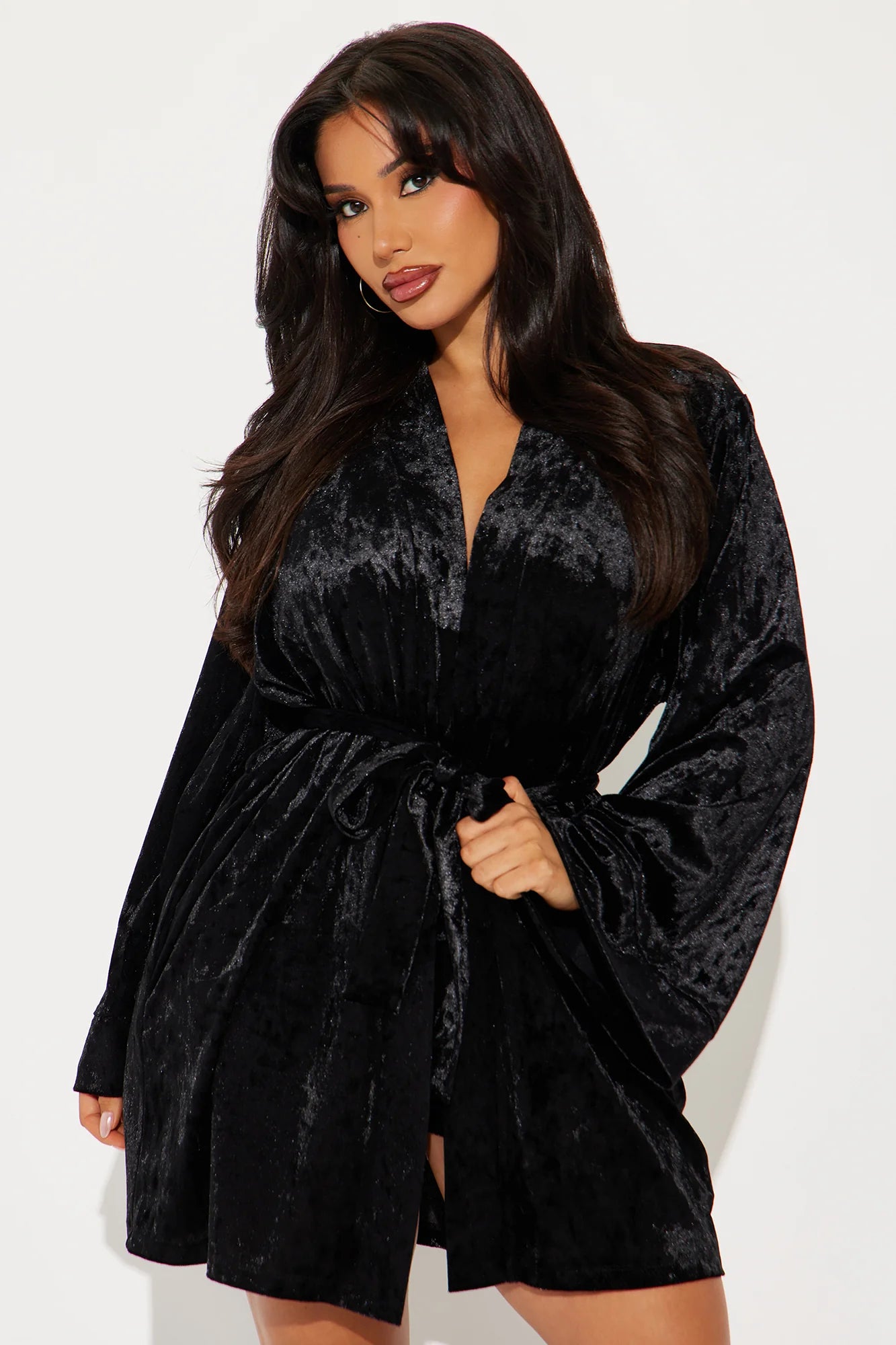 Lana Velours Luxe Ensemble - Noir