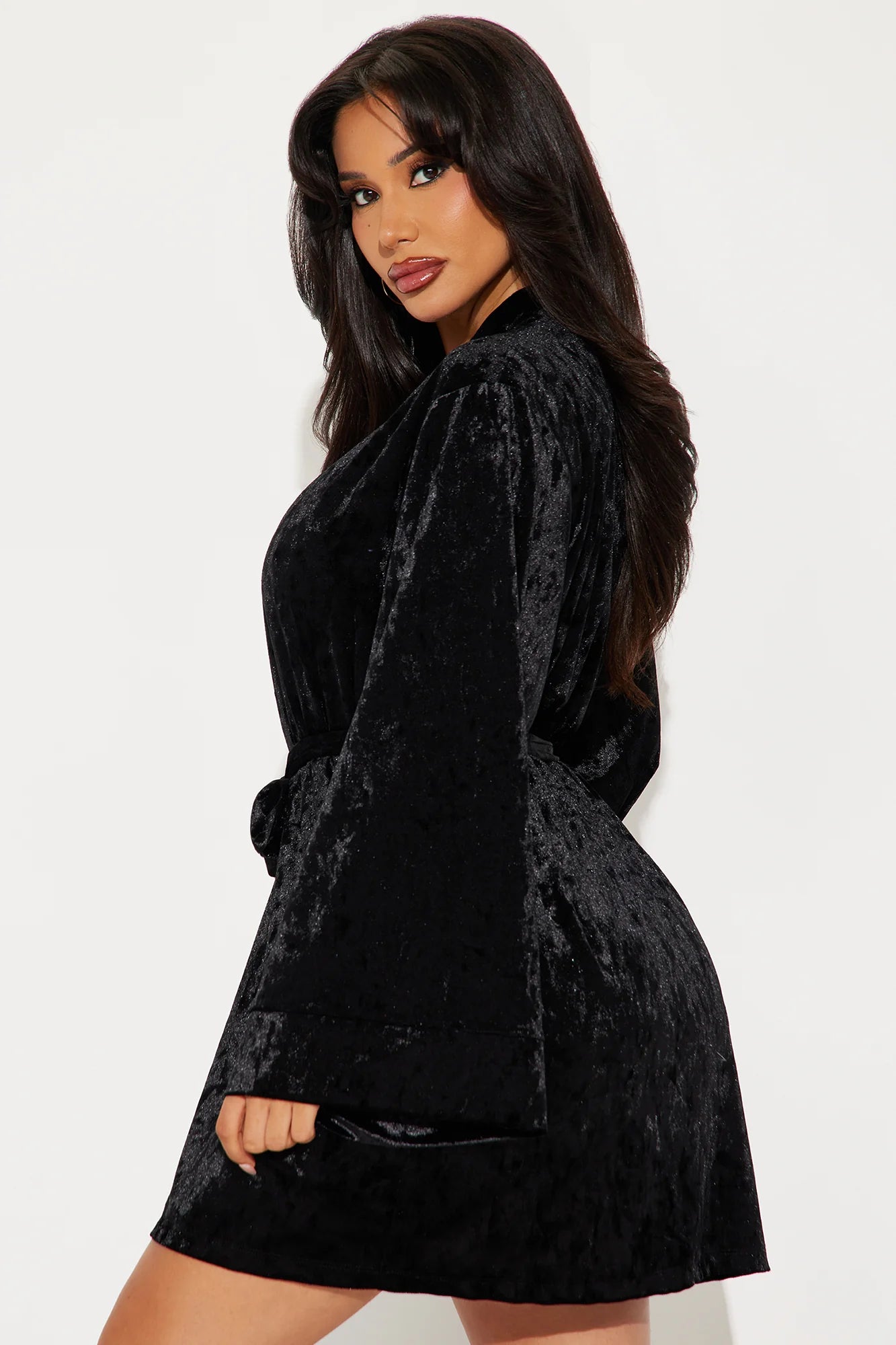 Lana Velours Luxe Ensemble - Noir
